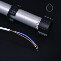 Moteur tubulaire 25 mm 1.1N 1.5N 2N IP44 433 MHz RF, commande vocale via application intelligente, 2 vitesses, silencieux, pour stores enrouleurs et projets