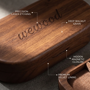 Caja de Joyería de Madera Grabada Personalizada – Recuerdo con Nombre y Flor de Nacimiento - Product Image 2