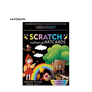 HARDWORK Nouvelle Série Paysages Scènes Nocturnes Urbaines <span class=keywords><strong>Livre</strong></span> de Gravures à Gratter Coloré, Cadeau Créatif de Noël, Ensemble de Jouets de Dessin Transfrontalier - Product Image 1