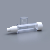 Botol Silinder Tanpa Udara untuk Serum Perawatan Kulit dengan Pompa Semprot Kapasitas Besar 15ml-100ml Bahan PP