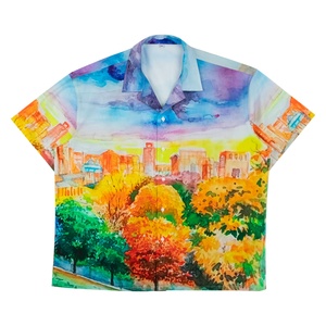 Hot Selling Oversized <strong>Pro</strong> <strong>Club</strong> T-<strong>Shirts</strong> Work Button up Screen Print Hawaiian Tie Dye <strong>Shirt</strong> for Man - Product Image 5