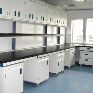 Arredamento Modulare per Laboratorio con Piano di Lavoro in Resina Epossidica, Tavoli da Laboratorio per Ospedali e Scuole - Product Image 5