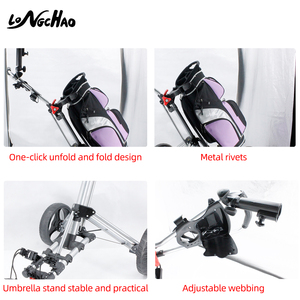 Оптовая продажа с фабрики 3 колеса электронной ручной тележки гольфа складная тележка для гольфа - Product Image 5