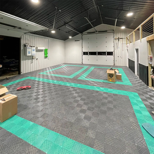 Dalles de sol de garage emboîtables pour lavage de voitures, revêtement de sol de garage modulaire <span class=keywords><strong>amovible</strong></span> - Product Image 3