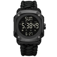 Montre numérique de sport tactique de luxe rétro résistante aux chocs avec affichage de la date et du jour de la semaine pour homme et garçon, cadeau, étanche
