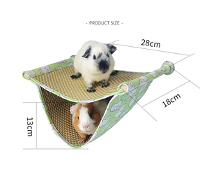 Jouets de recherche de nourriture Snuggle Hut Conure Bed Cage Bird Perches Perroquet Hanging Hamac 2 en 1 Bird Nest Bed - Product Image 4