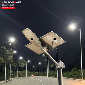 Lampara Solar 600W al aire libre impermeable interestelar Warrior MJXJ906 luces de calle solares de aluminio para camino de jardín de granja - Product Image 1
