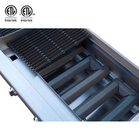 Barbecue à gaz en acier inoxydable certifié ETL, à poser sur le comptoir, avec contrôle de la zone de cuisson double, facile à nettoyer, fonctionnalités multifonctionnelles, barbecue de luxe