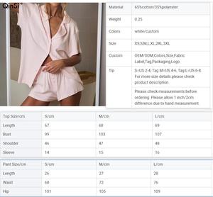 QINSI <strong>Summer</strong> Soft Pointelle Short Elastic Sets Loungewear Sleepwear Night Wear <strong>for</strong> Women Cotton Knit Two Pieces <strong>Pyjama</strong> - Product Image 6