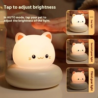 Usine Direct Moe lapin veilleuse USB alimentation Protection des yeux pour le sommeil de bébé alimentation Clap-On lit phare corps en plastique