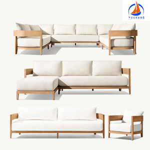 Offre spéciale, nouveauté, ensemble de canapés et meubles sectionnels d'extérieur en <span class=keywords><strong>bois</strong></span> personnalisés, <span class=keywords><strong>salon</strong></span> d'<span class=keywords><strong>angle</strong></span> d'extérieur - Product Image 4