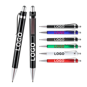 Creative Good Quality Transparent Plastic Ballpoint <b>Pen</b> Promotional Retractable Printable Logo Custom for Stationery Advertising - Product Image 1