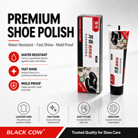 Hei Niu - Crema Renovadora de Cuero de Larga Duración en Tubo, Color Negro Brillante, Fácil de Limpiar