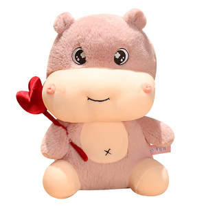 <span class=keywords><strong>Negozio</strong></span> Online accolto con favore peluche ippopotamo bambola di peluche simpatico ippopotamo con amore - Product Image 1