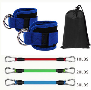 Pesas de Tobillo para Gimnasio en Casa Tengbo Sports, Banda de Resistencia para Glúteos, Correa con Cierre de Gancho y Bucle, Soporte Unisex de Poliéster/Algodón Suave - Product Image 4