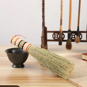 Brosse de cuisine <span class=keywords><strong>en</strong></span> poils de sorgho tissés à la main avec manche <span class=keywords><strong>en</strong></span> bois pour la cuisine domestique - Product Image 5