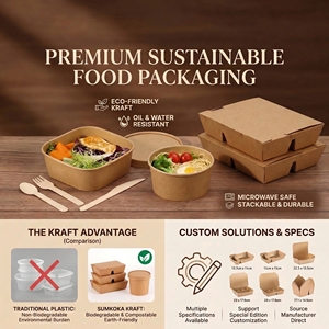 Boîte <span class=keywords><strong>à</strong></span> nouilles jetable haut de gamme en kraft imperméable avec couvercle, conteneur <span class=keywords><strong>à</strong></span> emporter anti-fuite, emballage personnalisé avec logo pour les restaurants de restauration rapide - Product Image 4