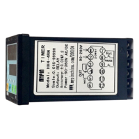 MYPIN HH4E-4SN Miniatur Relai Timer Digital SSR 24V DC IP65 Segmen Cerdas Epoxy Daya Tinggi dengan Layar 4 Digit Sexagesimal
