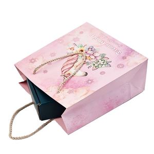 Custom Luxury Cardboard Paper Bags with Logo Printed Silk Screen Printed Colorful Eco-friendly Shopping Bags for Perfume - Product Image 1
