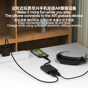 2025 mới <span class=keywords><strong>2</strong></span> trong 1 loại C để USB PD 100W HUB với VR/<span class=keywords><strong>AR</strong></span> kính hiển thị cao-hiệu quả 100W Giao hàng điện và USB sạc - Product Image 3