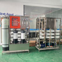 Pabrik Desalinasi Air Laut Portabel Sistem Pengolahan Air Reverse Osmosis (RO) 12000L/Hari Kontrol Layar Sentuh Otomatis PLC