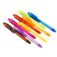 Surligneur magique avec logo personnalisé Stylo à encre invisible Marqueurs créatifs Lumière UV intégrée Papeterie scolaire pour enfants Cadeau