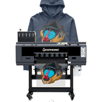 Graphking usine 70cm A2 taille 2/4 I3200 têtes DTF imprimante impression t-shirt traceur de vêtements avec secouer la machine à poudre
