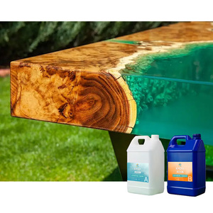 Prix d'usine <span class=keywords><strong>pas</strong></span> <span class=keywords><strong>cher</strong></span> Résine époxy liquide pour moule à bois Table à manger rivière résine époxy bois massif - Product Image 1