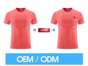 Tùy Chỉnh Hoạt Động Mặc Người Đàn Ông Chạy Áo Sơ Mi Phòng Tập Thể Dục Hoạt Động Mặc Cho Nam Giới Của Nam Giới Nhanh Chóng Khô Mùa Hè Mỏng Chạy Ngắn Tay Áo - Product Image 2