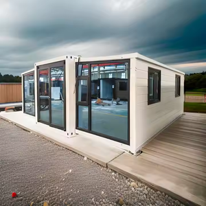 Ready Move 40 20 pies casa de contenedores extensible moderna prefabricada móvil 2,4 5 dormitorios Villa prefabricada Panel sándwich de acero - Product Image 5