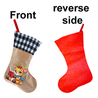 Peinture Diamant DIY Renne de Dessin Animé en Été de Noël avec Livre, Décoration de Chaussette de Noël, Cadeau pour Adultes