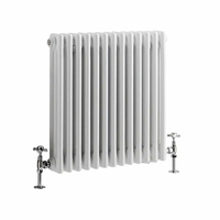 Radiateurs haut en acier à 2 colonnes pour installations thermiques domestiques Radiateurs de chauffage collectif d'intérieur Chauffe-eau blanc/anthracite