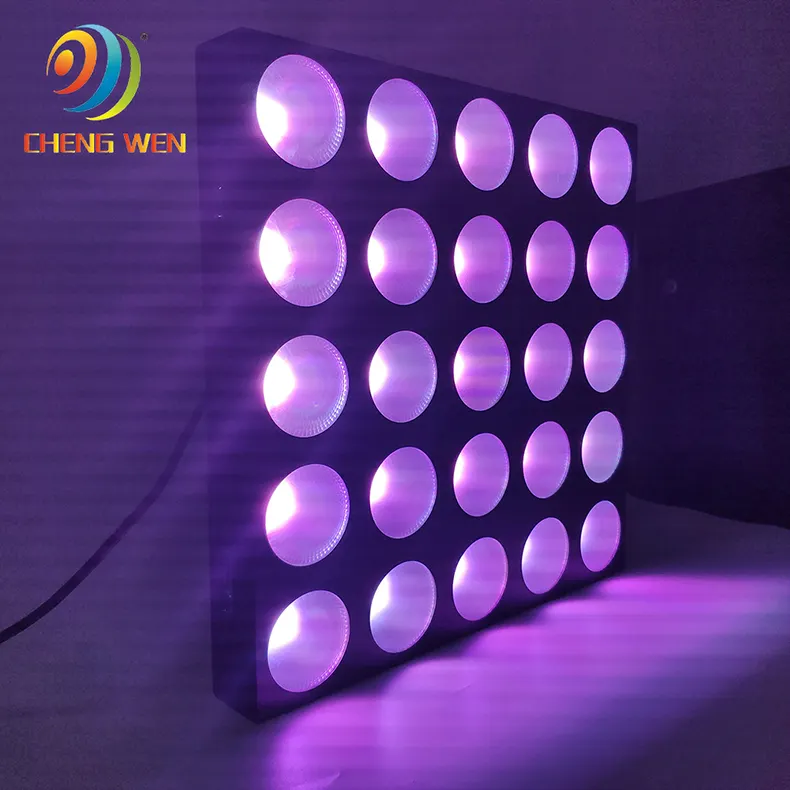 Chengwen 가변 색상 LED 조명 RGB 5x5 LED 매트릭스 빛 25pcs LED 워시 조명