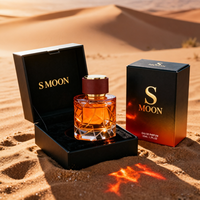Flacon de parfum en verre transparent rond de luxe rechargeable de 50 ml et 100 ml, flacon de parfum vide avec bouchons en bois