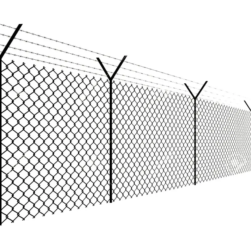 6ft chain link wire mesh security garden metal fences and chainlink fence price