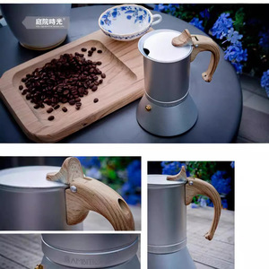 Cafetera de aluminio de grado alimenticio con cocina de inducción inferior cubierta, juego de té de recuerdo de calefacción - Product Image 2