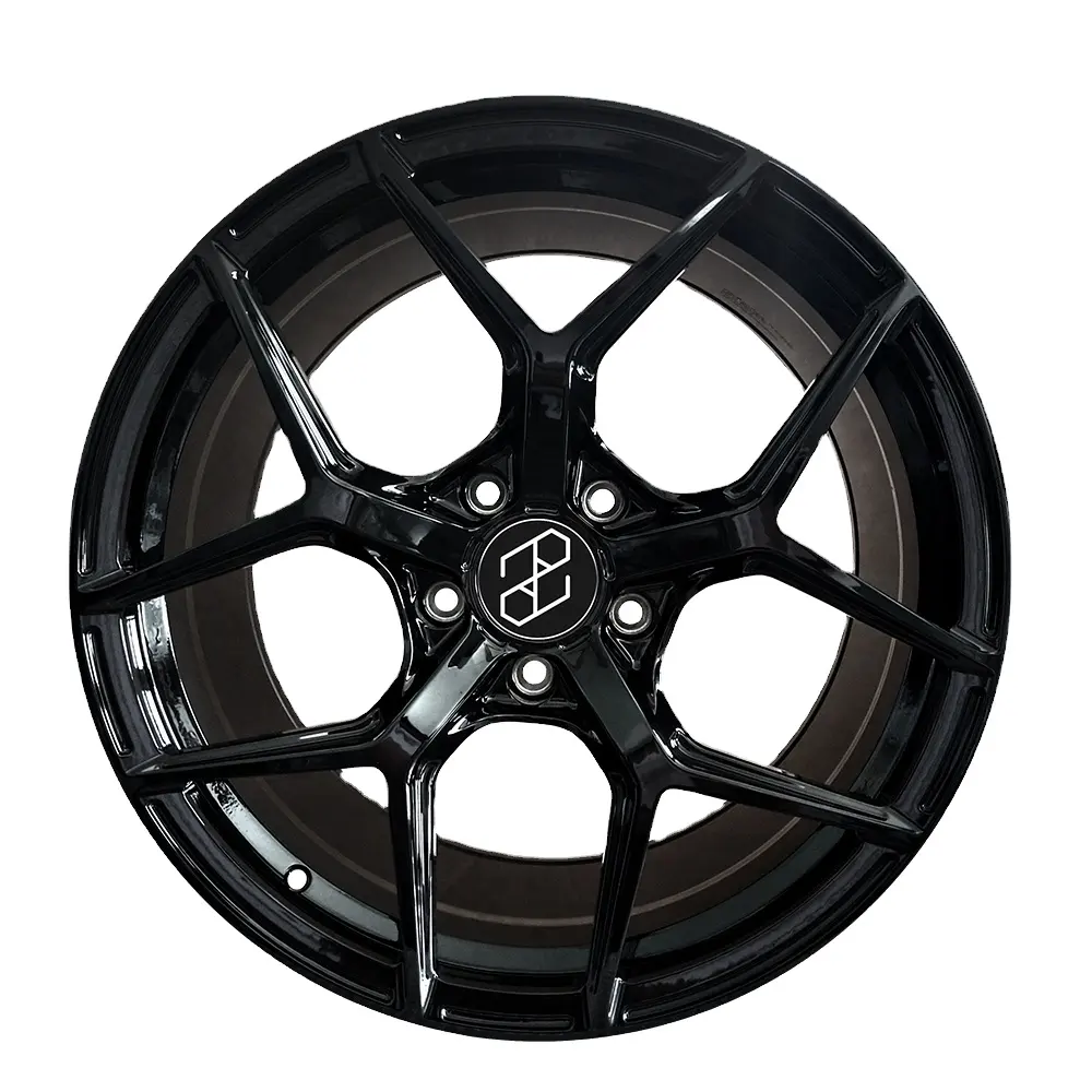 Pengzhen Custom 22 inch Monoblock Car Alloy Wheels Online 5x130 Gloss Black 5 Spoke Rims for Porsche