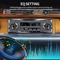 Grandnavi - Estéreo para Auto Portátil 1DIN con Sonido Retro, USB, BT, MP3/WAV, Sonido de Alta Resolución, 7 Colores, AUX, FM, AM, RDS, Unidad Principal Universal para Volante