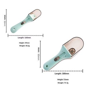 Wholesale Measuring Spoon Set Adjustable Baking with Scale Reusable <b>Plastic</b> <b>Kitchen</b> Cup for Home - Product Image 2