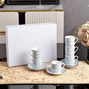 Tazas de Café Concentrado con Líneas Simples, Tazas de Té de Cerámica con Escamas de Pescado, Regalos Empresariales, Tazas de Cerámica - Product Image 3