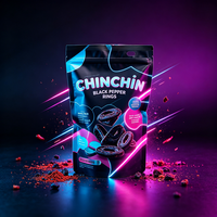 Sachets personnalisés en aluminium et plastique de qualité alimentaire avec fermeture éclair, imprimés en héliogravure, pour chewing-gum et aliments