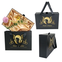 Boîte à perruque magnétique personnalisée avec doublure en satin, emballage de luxe, extensions de cheveux, boîte cadeau magnétique