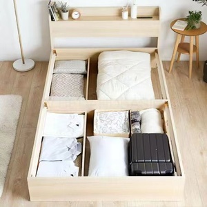 Wholesale High Quality Modern Bedroom Furniture <strong>Solid</strong> <strong>Wood</strong> Cheap Wooden <strong>Box</strong> <strong>Bed</strong> Designs Storage <strong>Bed</strong> with <strong>Box</strong> and Drawer - Product Image 6