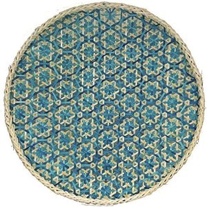 Cina intrecciata a mano arte di bambù naturale intessuta decorativa frutta piatta cesti di stoccaggio piatti parete di fanerogame decorazione legno cesto di bambù - Product Image 6