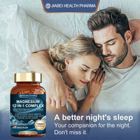 Capsules de magnésium complexe 12-en-1 à marque privée ODM, complément alimentaire naturel pour adultes, sommeil et relaxation musculaire