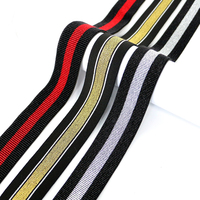 Bande élastique rayée de 1,5 pouce (4 cm), ceinture élastique douce, garniture élastique tendance, ruban élastique pour pantalon