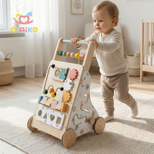 Centro de Actividades Montessori de Madera para Niños Qiaike, Andador para Bebés, Carrito de Empuje, Juguetes para Niños de 0 a 3 Años, Carga de 10 kg - Product Image 1