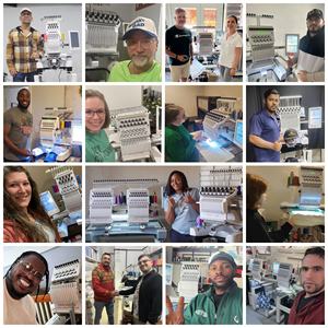 PROEMB プロフェッショナル 高速 1200rpm 12針 キャップ刺繍機 コンピューター制御 2ヘッド刺繍機 - Product Image 4