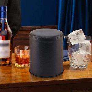 Felt Lined Professional <b>Dice</b> Cup PU Leather Quiet Shaker Cups Includes 6 Dot <b>Dice</b> for Bar Gatherings Party Board Games - Product Image 3