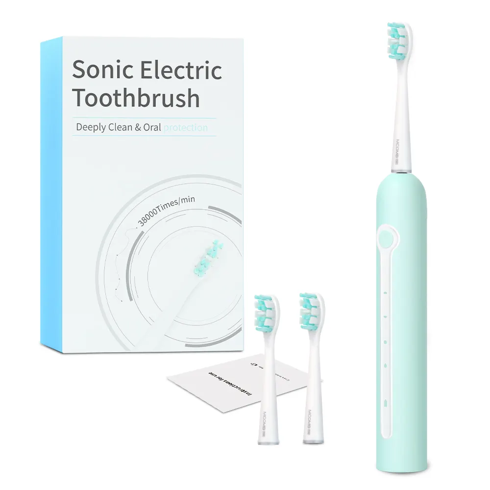 IPX7 étanche FoodGrade brosse à dents électrique sonique intelligente brosse à dents automatique vibrante à ultrasons rechargeable